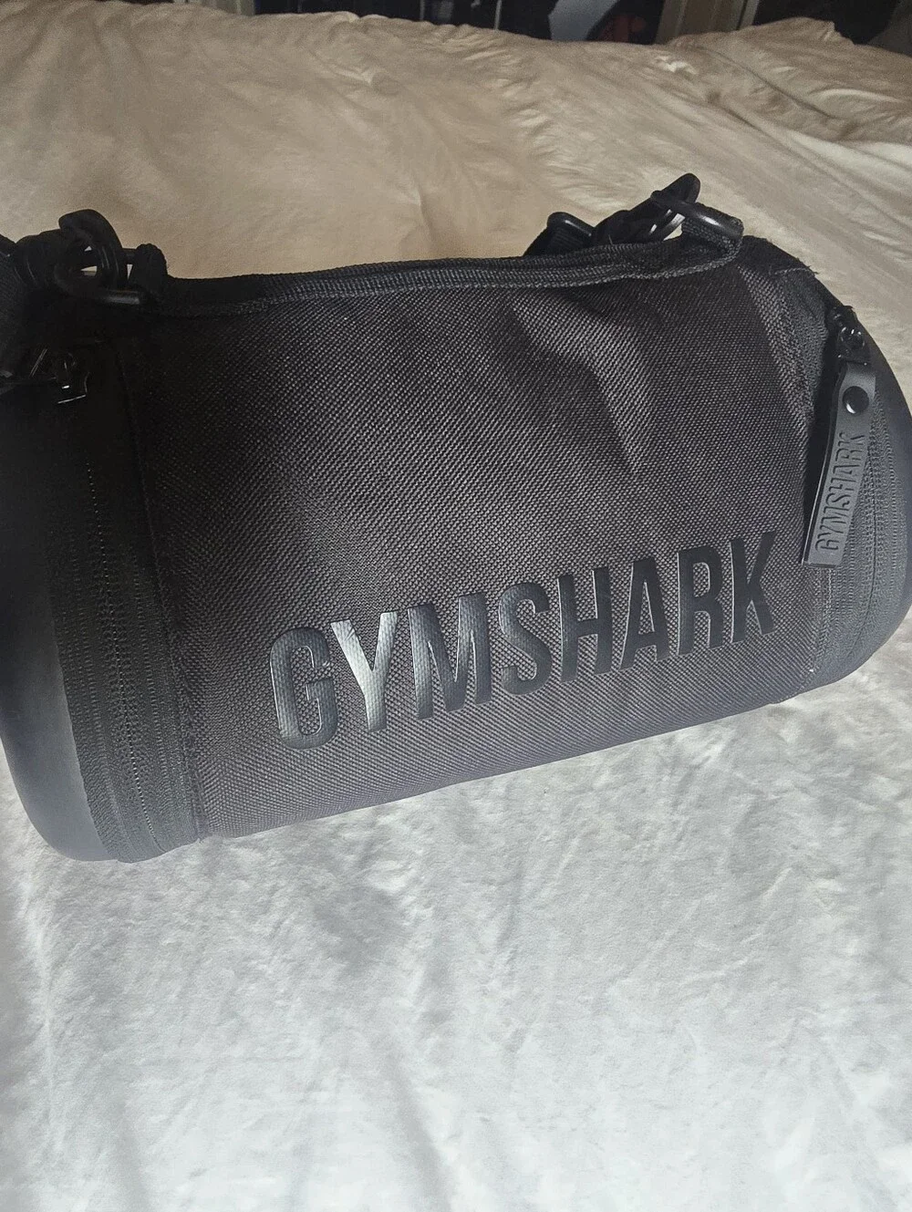 Gymshark Black Duffel with Logo
